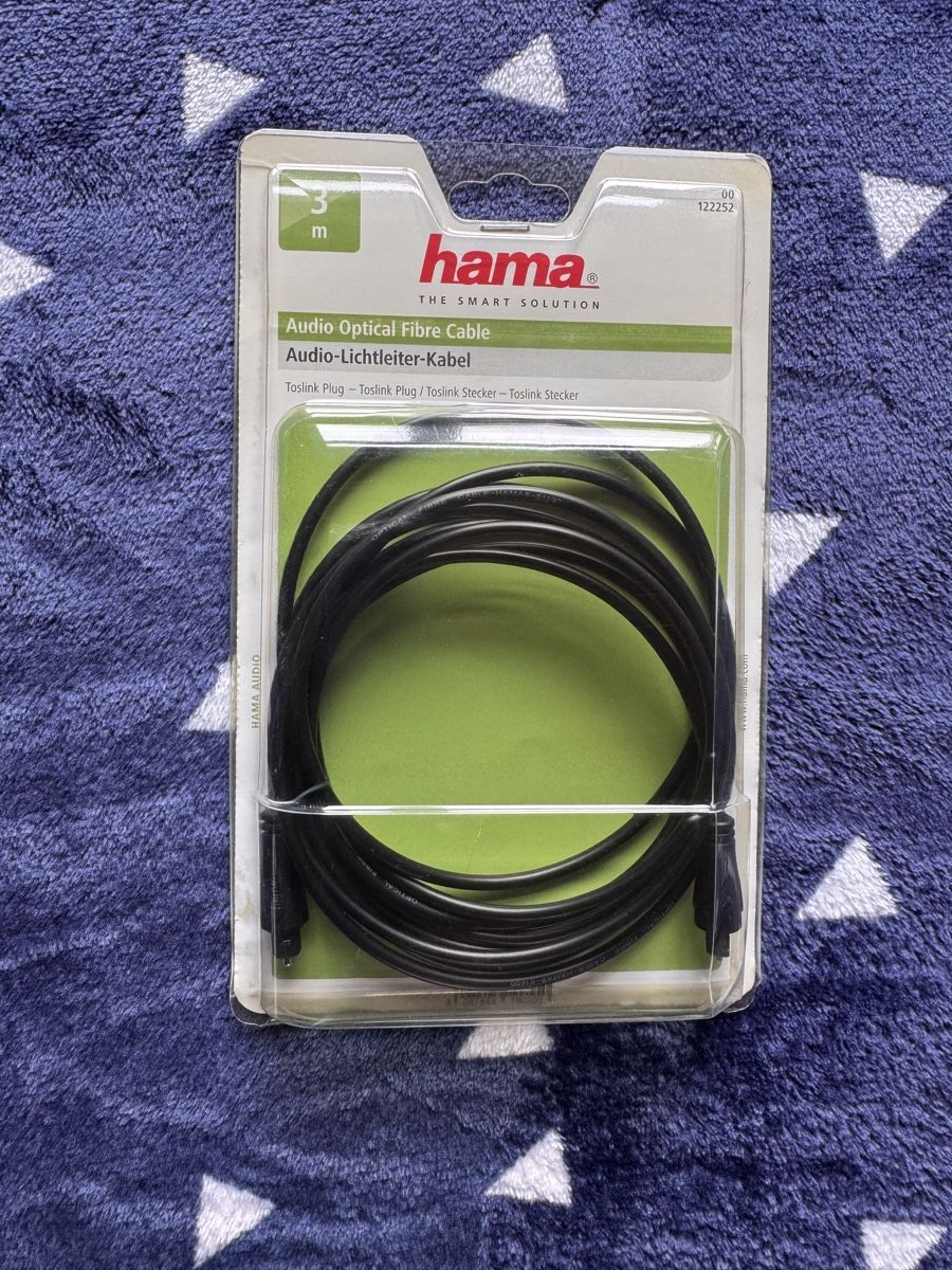 Hama Home Cinema: Hama Audio-Lichtleiter-Kabel, Toslink, 3 m – Nuovo e nell'imballaggio originale da Chur venduto da Pavan