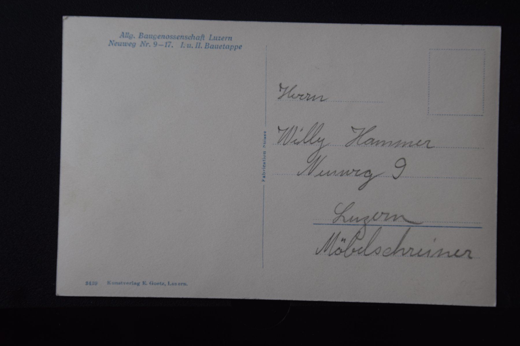 Cartoline postali: AK Luzern, ABL, Neuweg – Usato da Luzern venduto da CH2018 1