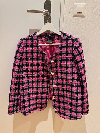Marc by Marc Jacobs Pink & Black Tweed Jacket / Size S