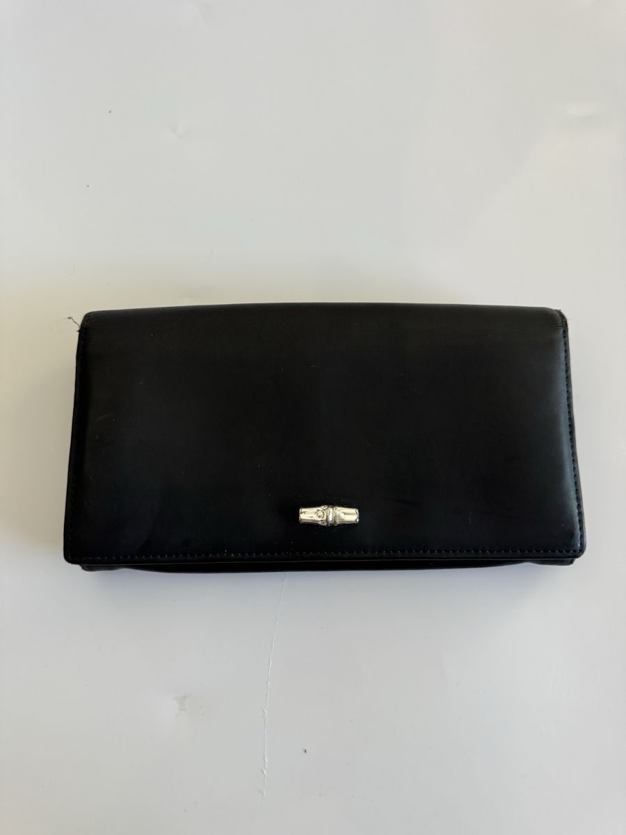 Longchamp Portamonete: Longchamp Le Roseau Leder Portefeuille – Usato da Vionnaz venduto da b_f_d_r_g