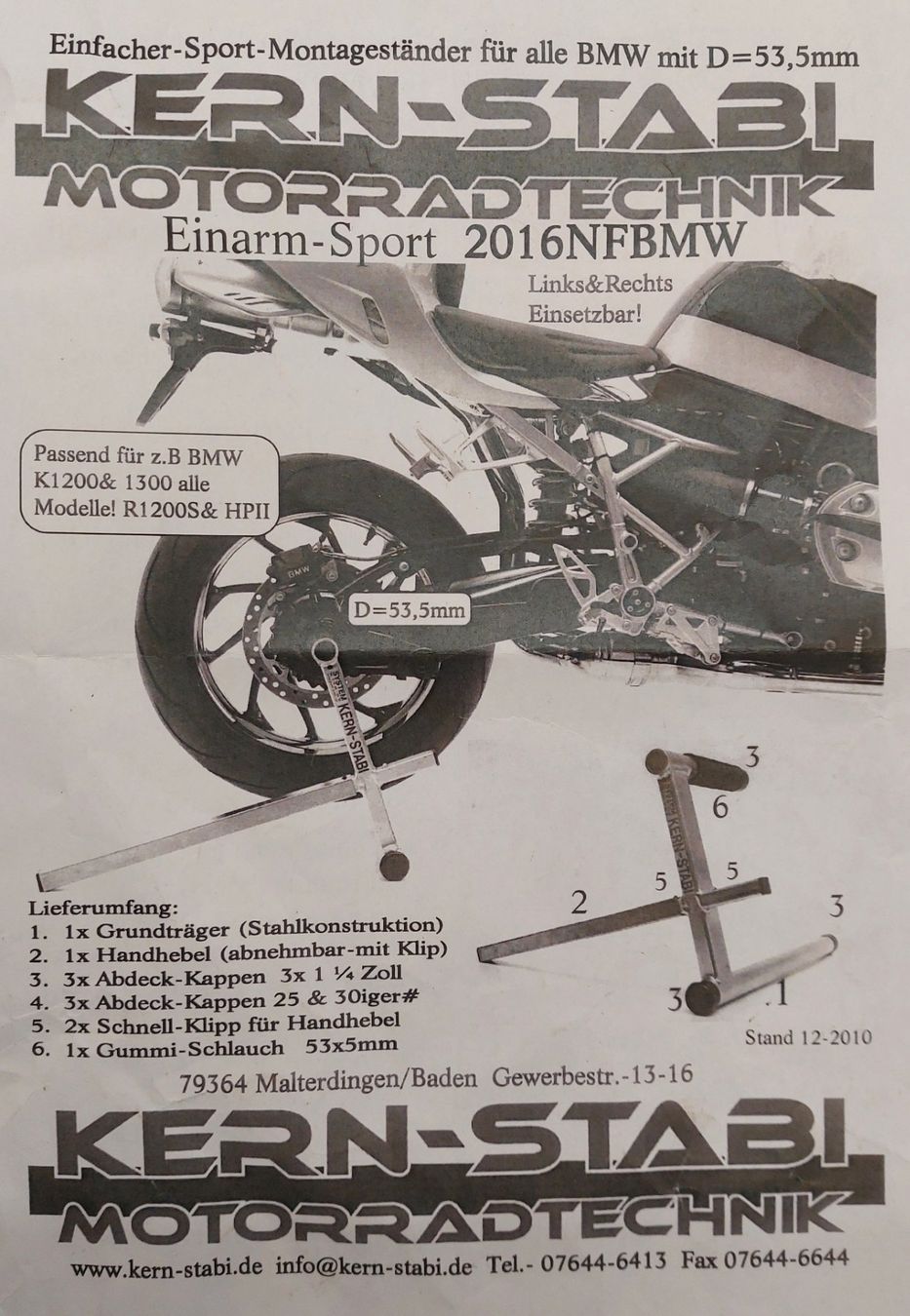 Ständer: Motorrad Montageständer – Gebraucht aus Grosshöchstetten von scarpa01 3