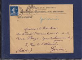 Préfecture Dordogne - Désinfection - Limoges - 1914 - Genève