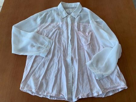rosa-weisse Bluse Gr. M Abercrombie & F.