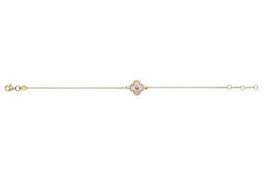 Bracelet Gelbgold 375 mit Perlmutt