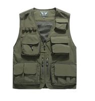 Fischerweste/Angler Weste, Jacket Khaki