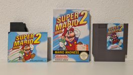 SUPER MARIO BROS. 2 - GPS Version - CIB / Pal B Nintendo NES