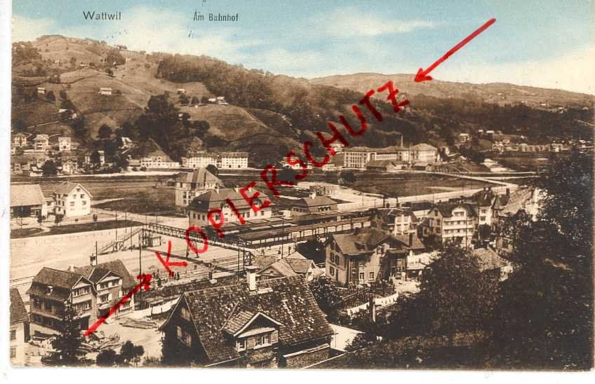 Cartes postales: Wattwil bahnhof ca. 1913 – D'occasion à Dallenwil par montem63