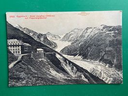 Eggishorn - Hotel Jungfrau und Fieschergletscher