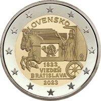 Slovakia - 2 Euro (Express mail) 2023 UNC