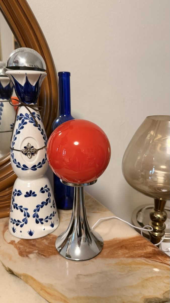 Lampade: Tischleuchte Kugel Design rot – Nuovo (secondo la descrizione) da Zürich venduto da Julia_Ch