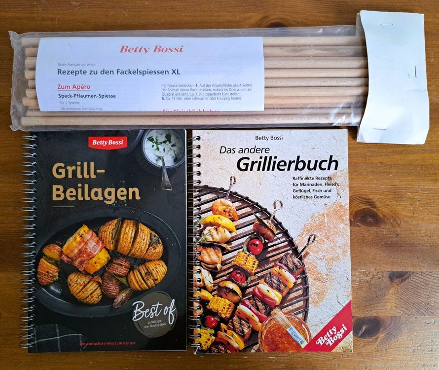 Grillierbuch, Grillbeilagen und Fakelspiess XL Betty Bossi | Kaufen auf ...