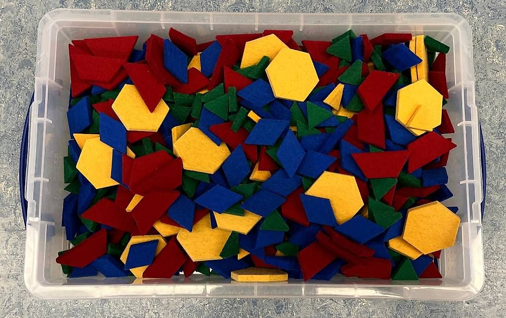 Bastelsets: Pattern Blocks aus Filz – Gebraucht aus Luzern von tflorin