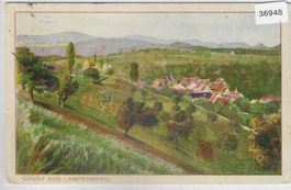 Gruss aus Lampenberg  BL - Litho