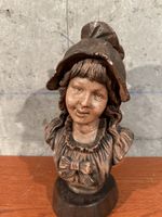 Buste décorative vintage en plâtre,