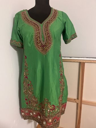 Grünes indisches shalwar top