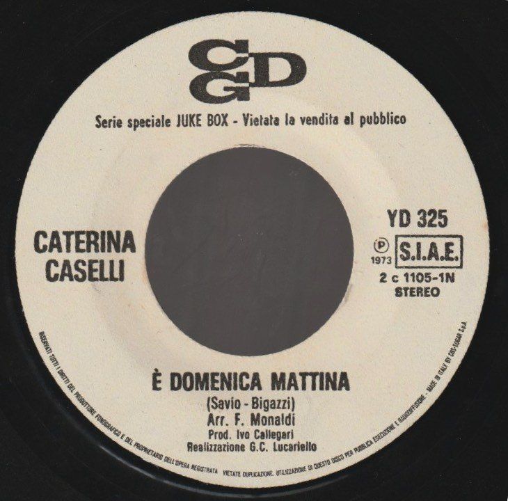 Dischi in vinile: 7 " BELLA MARCELLA / CATERINA CASELLI UN SORRISO E POI PERDO – Usato da Vezia venduto da Aquarius_Age 1