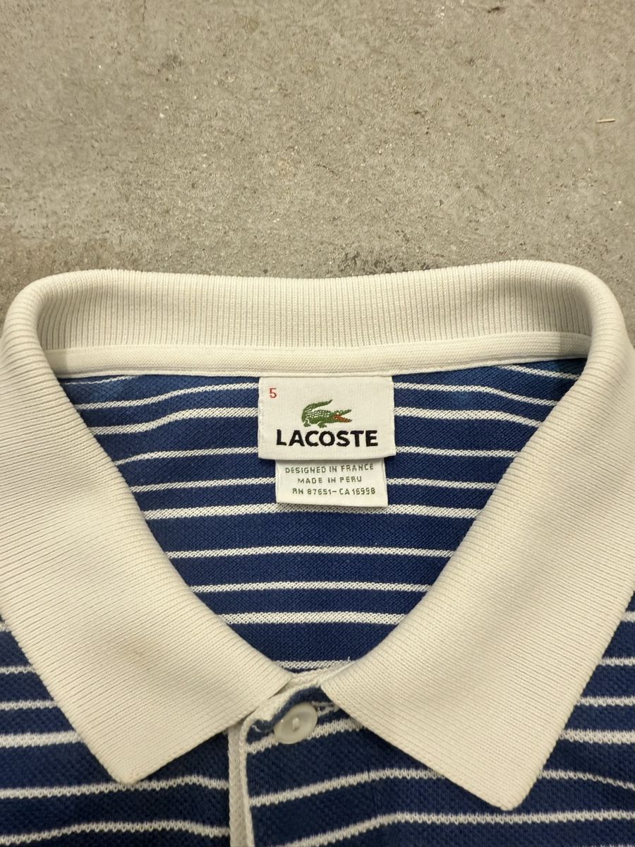 Lacoste Magliette Polo: Polo Lacoste rayé bleu et blanc taille 5  – Nuovo (secondo la descrizione) da Cheseaux-Lausanne venduto da siw_n69c 2