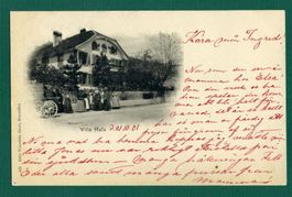 Neuchâtel, Pensionnat Villa Rafa, belebt, gelaufen 1901