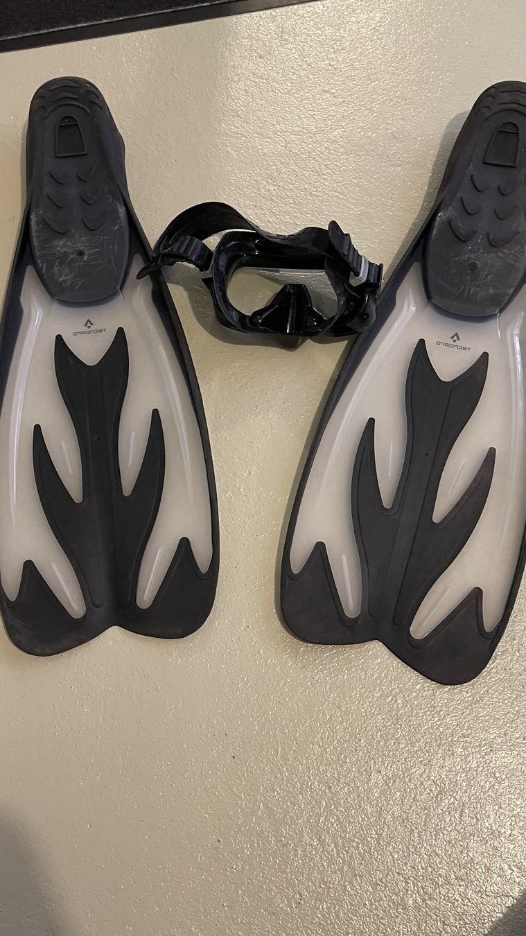 Flossen, Masken & Schnorchel: Schnorchel Set Flossen und Maske – Gebraucht aus zeihen von Racer-71 3