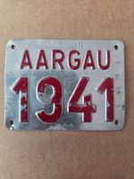 Velonummer AG 41 plaque Velo AARGAU 1941
