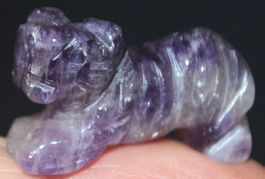 Deko – Heilsteine F-526 – Tiger – Amethyst – ca. 3 x 1,5 cm