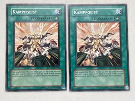Yu-Gi-Oh! 2x Kampfgeist - Seltene Karte - Top Zustand!