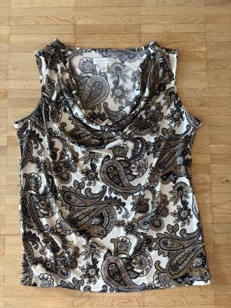 Cowel neck sleeveless top size M