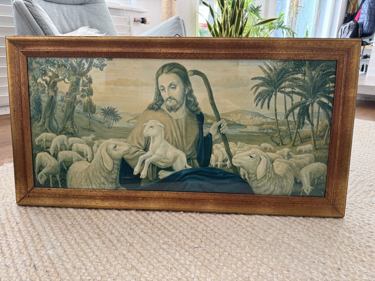 Foto & Immagini: Heiligenbild Jesus der gute Hirte – Usato da Niederbüren venduto da Oetschli