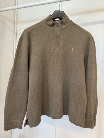 RALPH LAUREN half zip khaki vintage XL