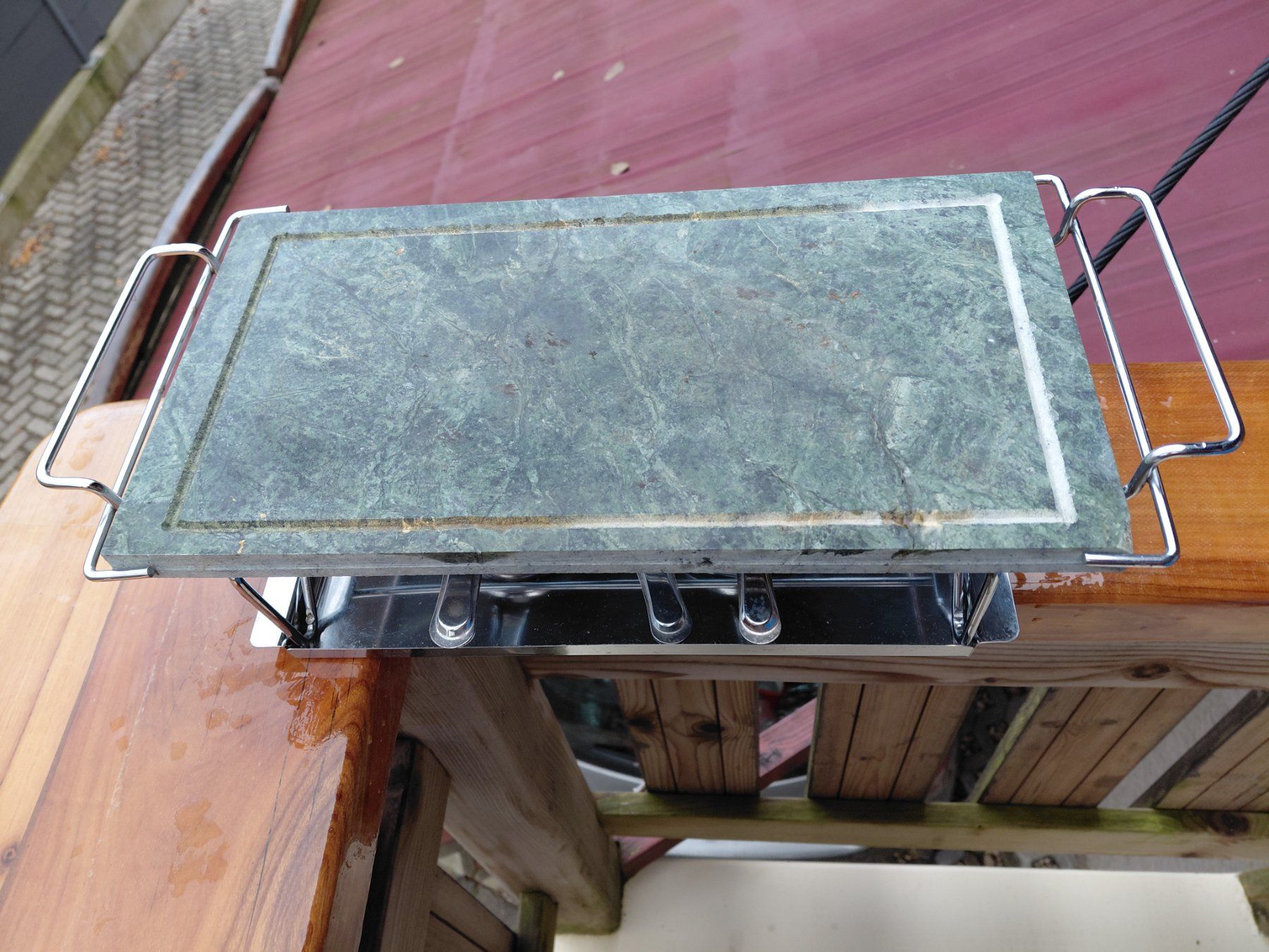 Griglie: Grill de table, avec 'plaque de marbre, genre pierrade. – Usato da Boussens venduto da mgerma54 3