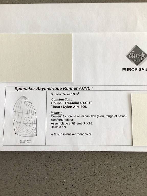 Sonstiges: Spinnaker-Segel, Regatta – Gebraucht aus Locarno von pba_7vmf 4