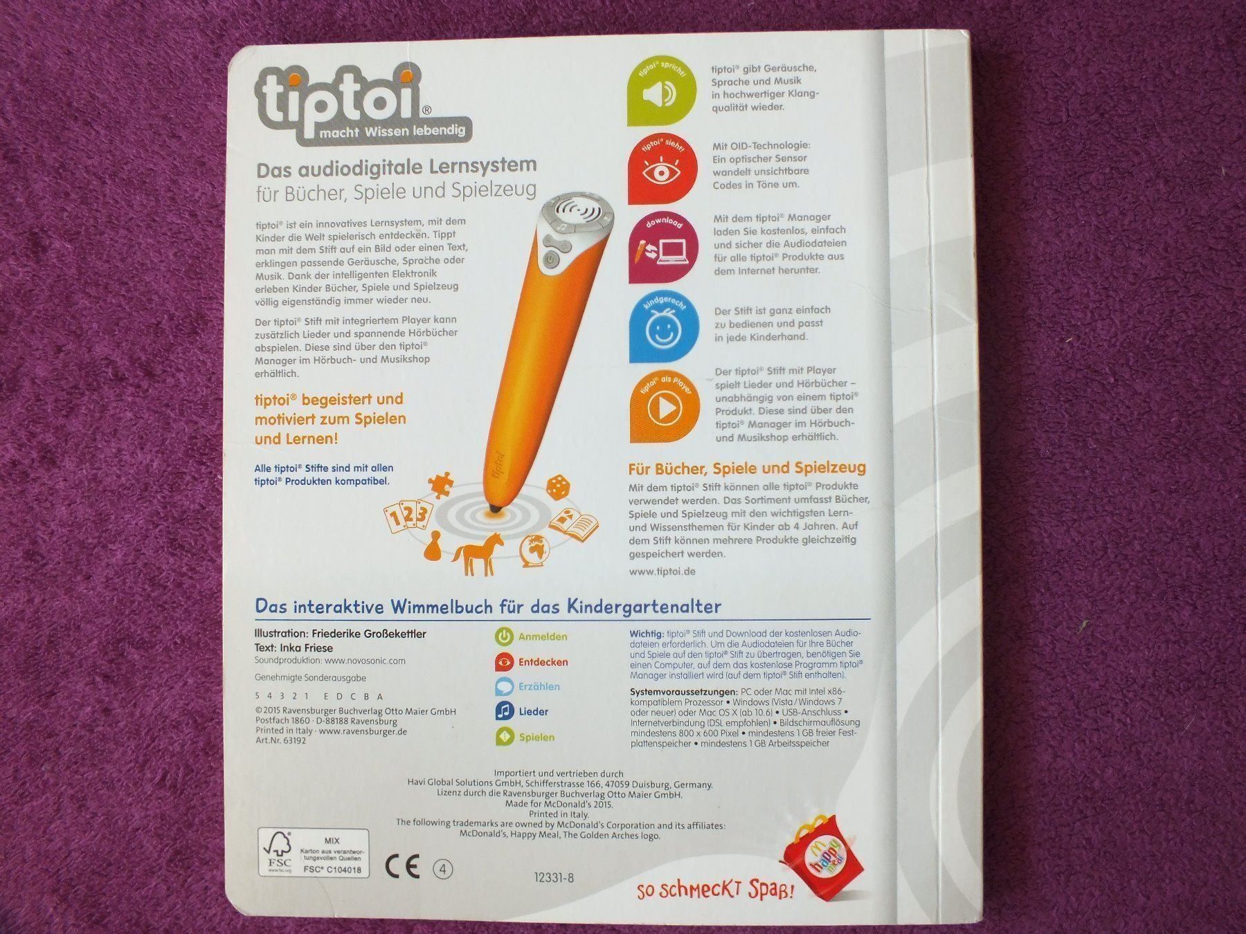 Ravensburger Giochi: tiptoi interaktiver Globus + Wimmelbuch – Usato da Müllheim Dorf venduto da Seeeule01 8