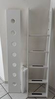 Flexa White gerade hohe Leiter mit Pfosten und 3/4 Brett
