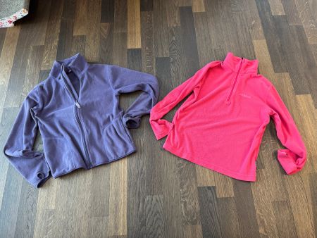 2 Faserpelze Mädchen Grösse 140