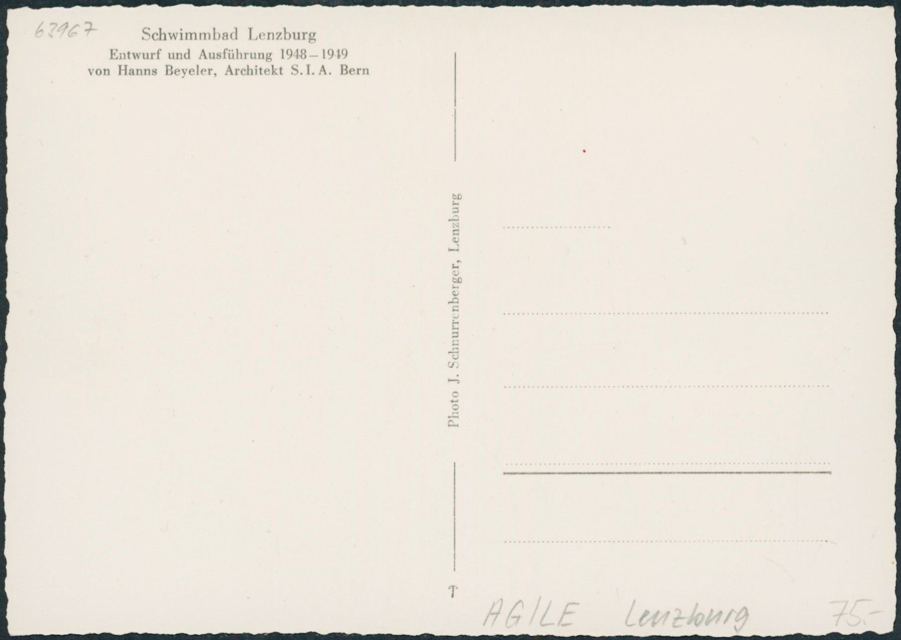 Cartes postales: AG Lenzburg – Neuf (Voir description) à Schindellegi par Jonathan77 1