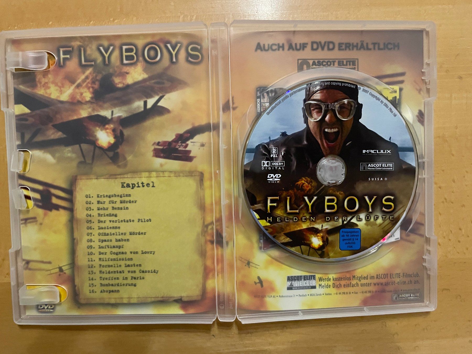 Tutti i DVDs: DVD FLYBOYS - Helden der Lüfte – Usato da Affeltrangen venduto da Mowgli_123 1
