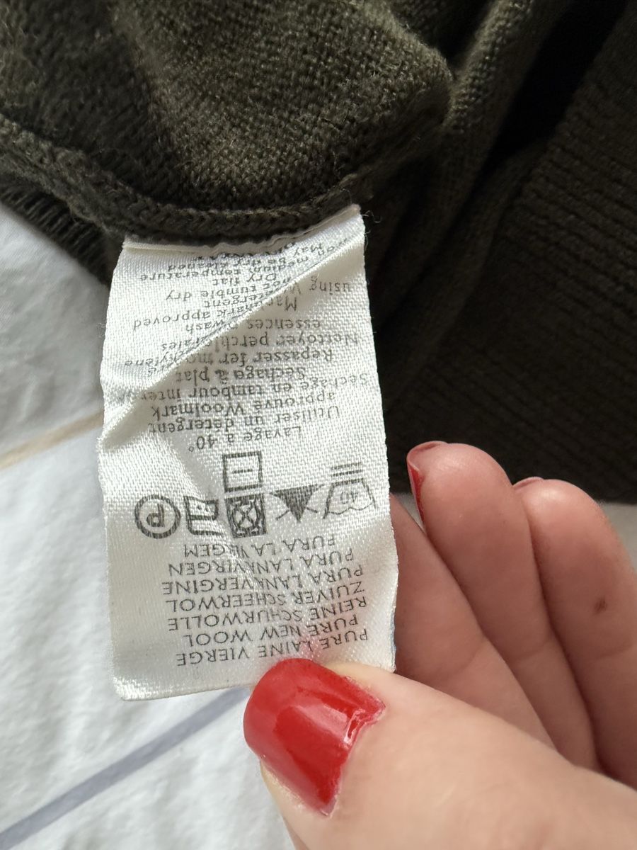 Lacoste Maglioni & Felpe: Lacoste Wollpullover Gr.4/M Olivgrün – Usato da Zollikon venduto da snowflake10- 3