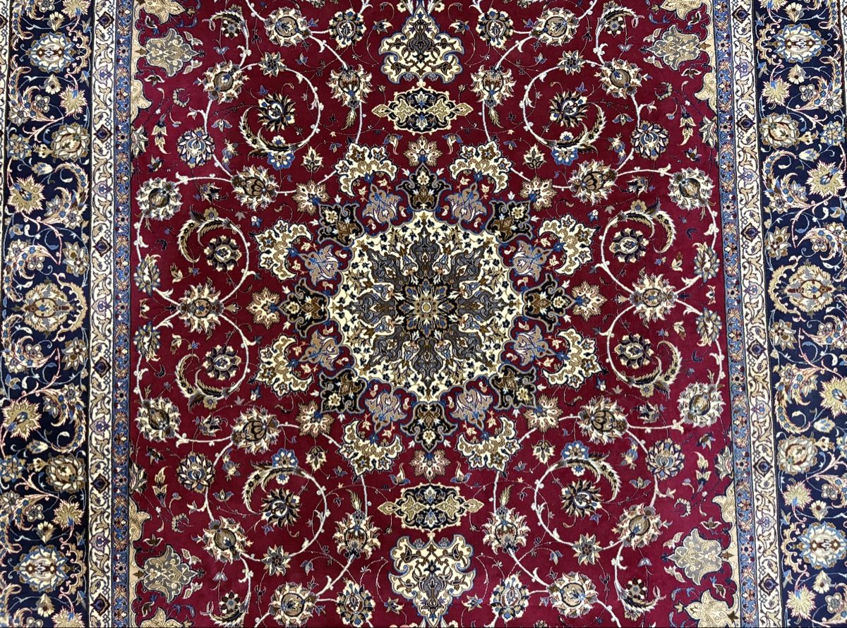 Tapis: Luxus Seidenteppich Isfahan - Perserteppich – D'occasion à Bennau par Mayer_Carpets 2