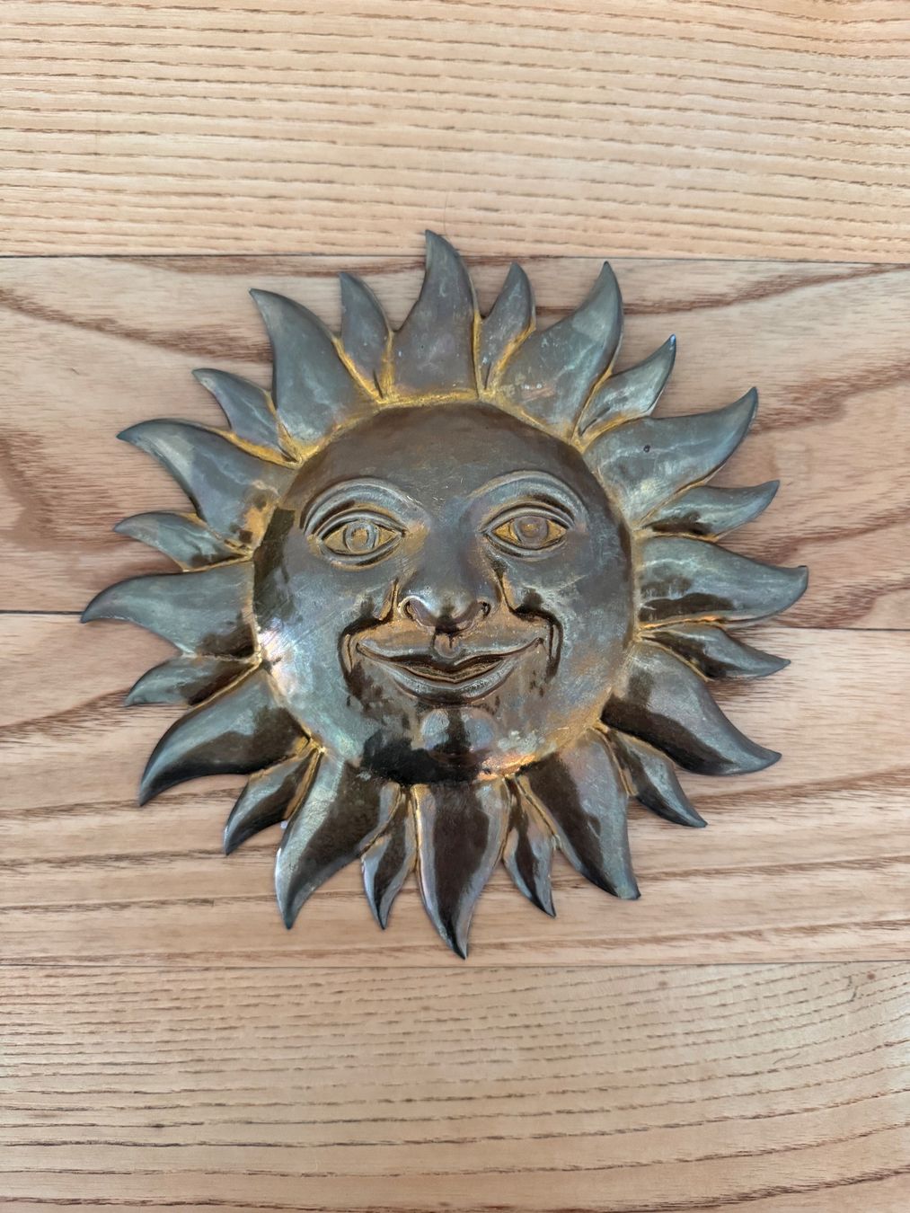 Alle Dekorationen: Vintage Messing Sonne – Gebraucht aus Luzern von Mamutpe