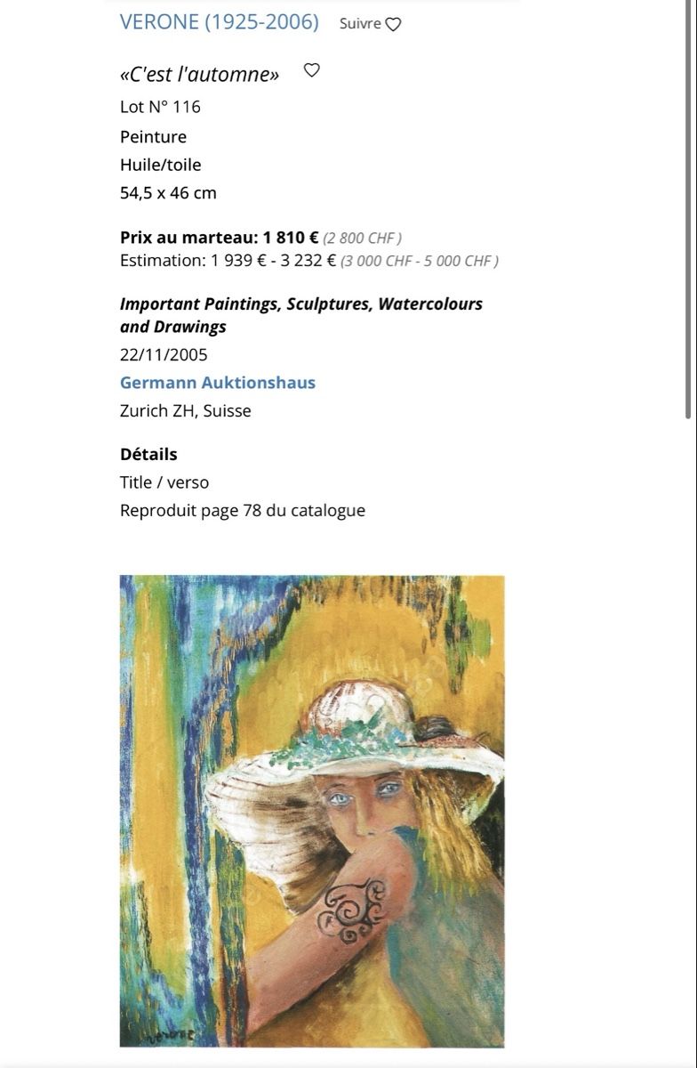 Gemälde: Vérone 1925 - 2006 – Gebraucht aus Genève von ram_r8l9 5