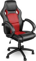 TRESKO Racing Chefsessel schwarz/rot