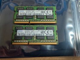 Samsung RAM 8GB 2Rx8 PC3L-12800S  x 2 = 16 GB Notebook RAM