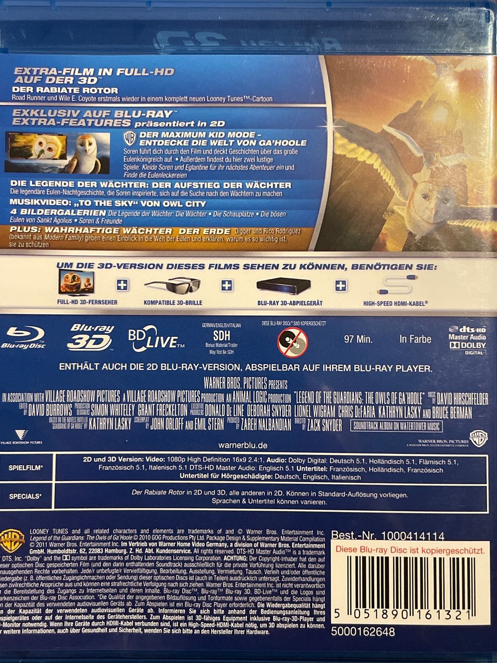 Alle DVDs: Die Legende der Wächter   3D  (2010) – Neu (gemäss Beschreibung) aus Waldenburg von Gonzo8 1