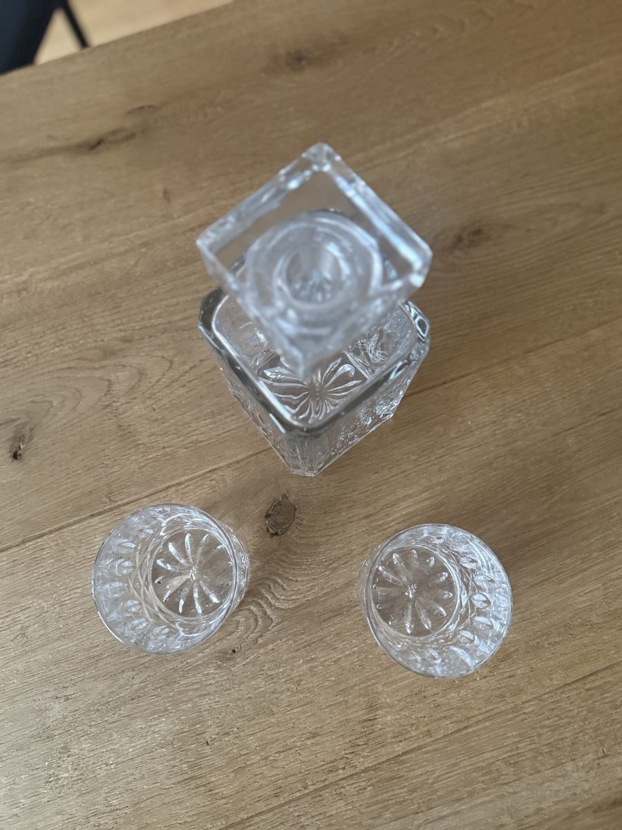 Caraffe: Kristallkaraffe mit 2 Gläsern Whiskyset – Nuovo (secondo la descrizione) da Ebikon venduto da her_82yr 2