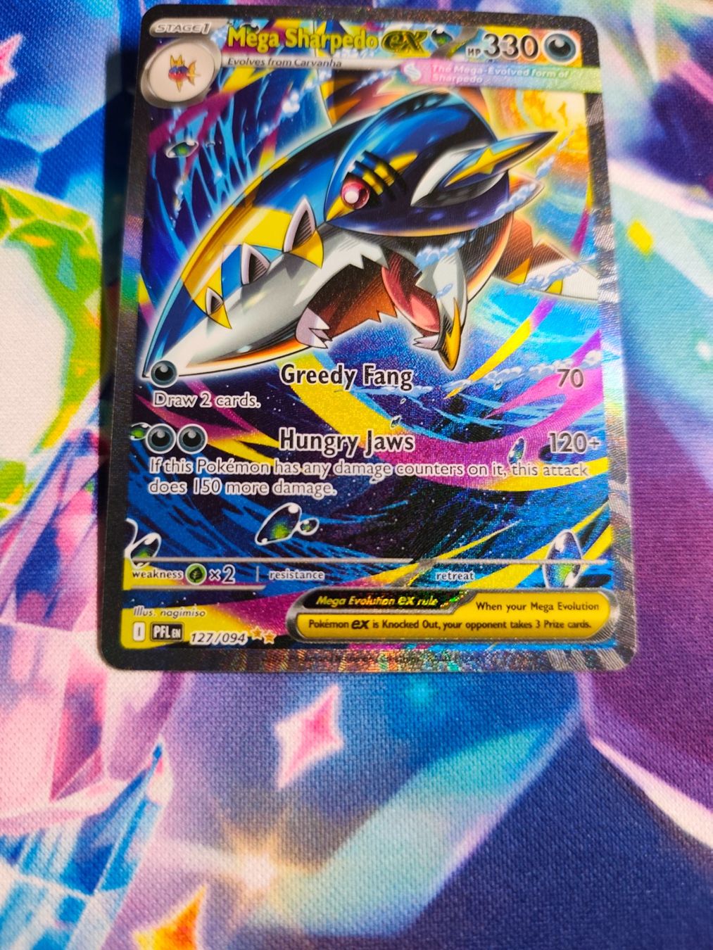 Pokémon Carte collezionabili: Mega Sharpedo EX PFL 127/094 Englisch SIR – Nuovo (secondo la descrizione) da Bubikon venduto da el-ectronico 1