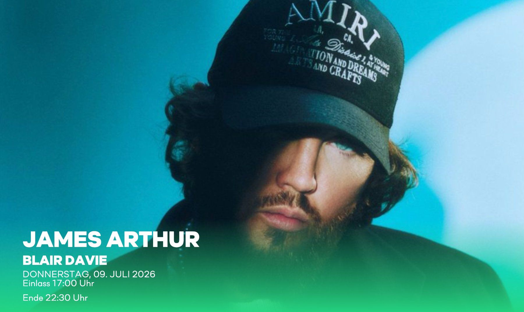 Biglietti: ZOA City Ticket James Arthur 09. Juli – Nuovo (secondo la descrizione) da Rehetobel venduto da Selinaaap