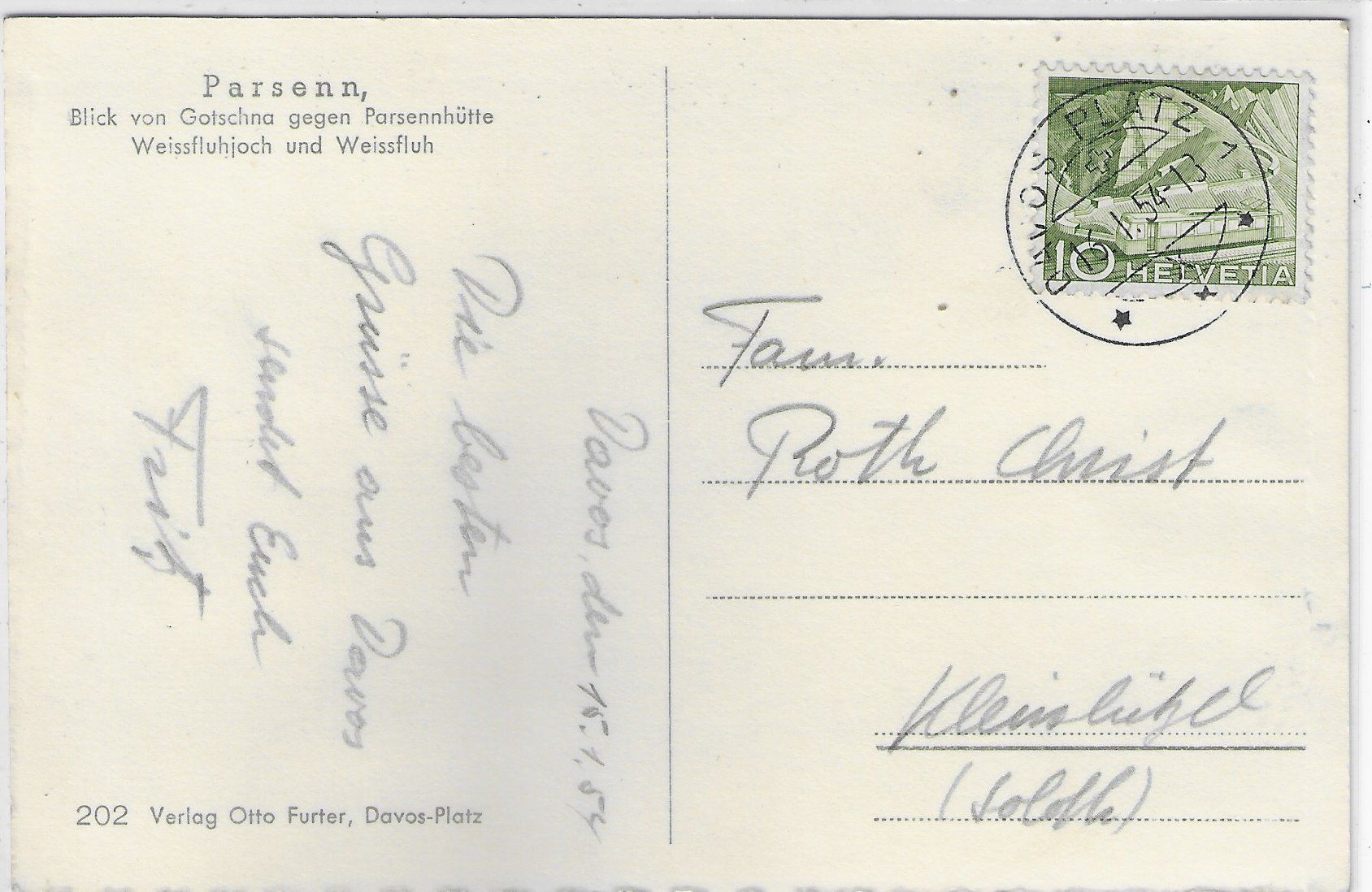 Cartoline postali: Parsennabfahrt nach Wolfgang – Usato da Ettingen venduto da Kartenplanet 1