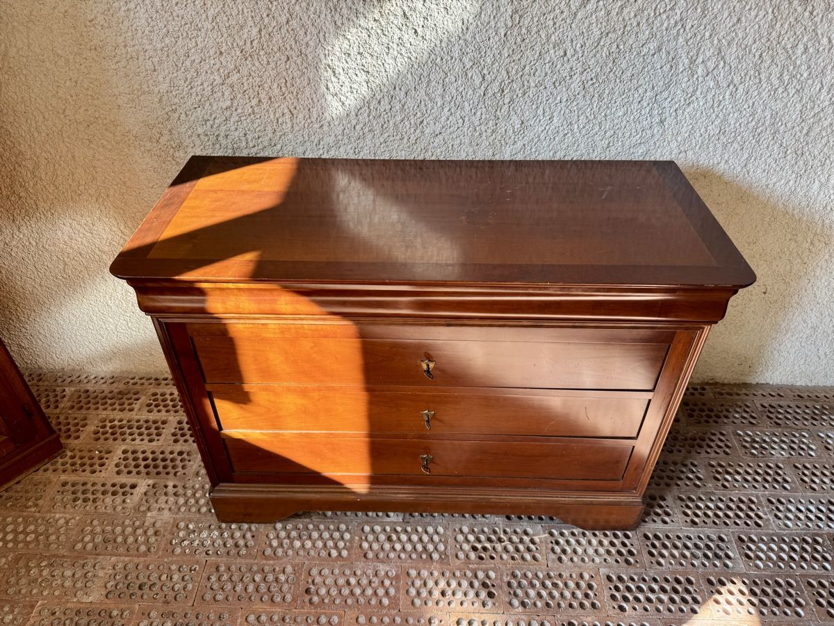 Cassettiere: Commode en merisier Vintage meuble "Grange" – Usato da Fully venduto da Gaga1990 2