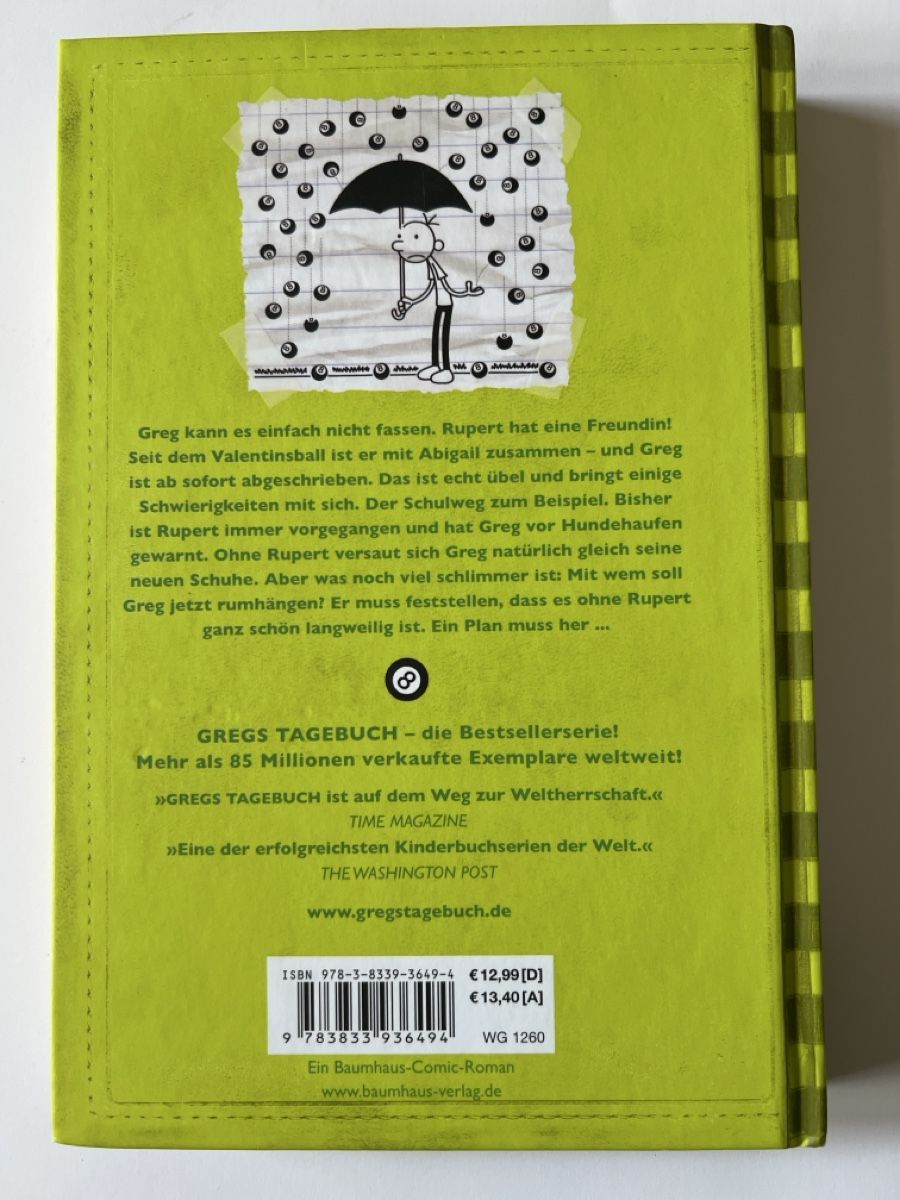 Bücher: Gregs Tagebuch Echt übel! Bd 8  – Gebraucht aus Luzern von nochnichtaltpapier 2