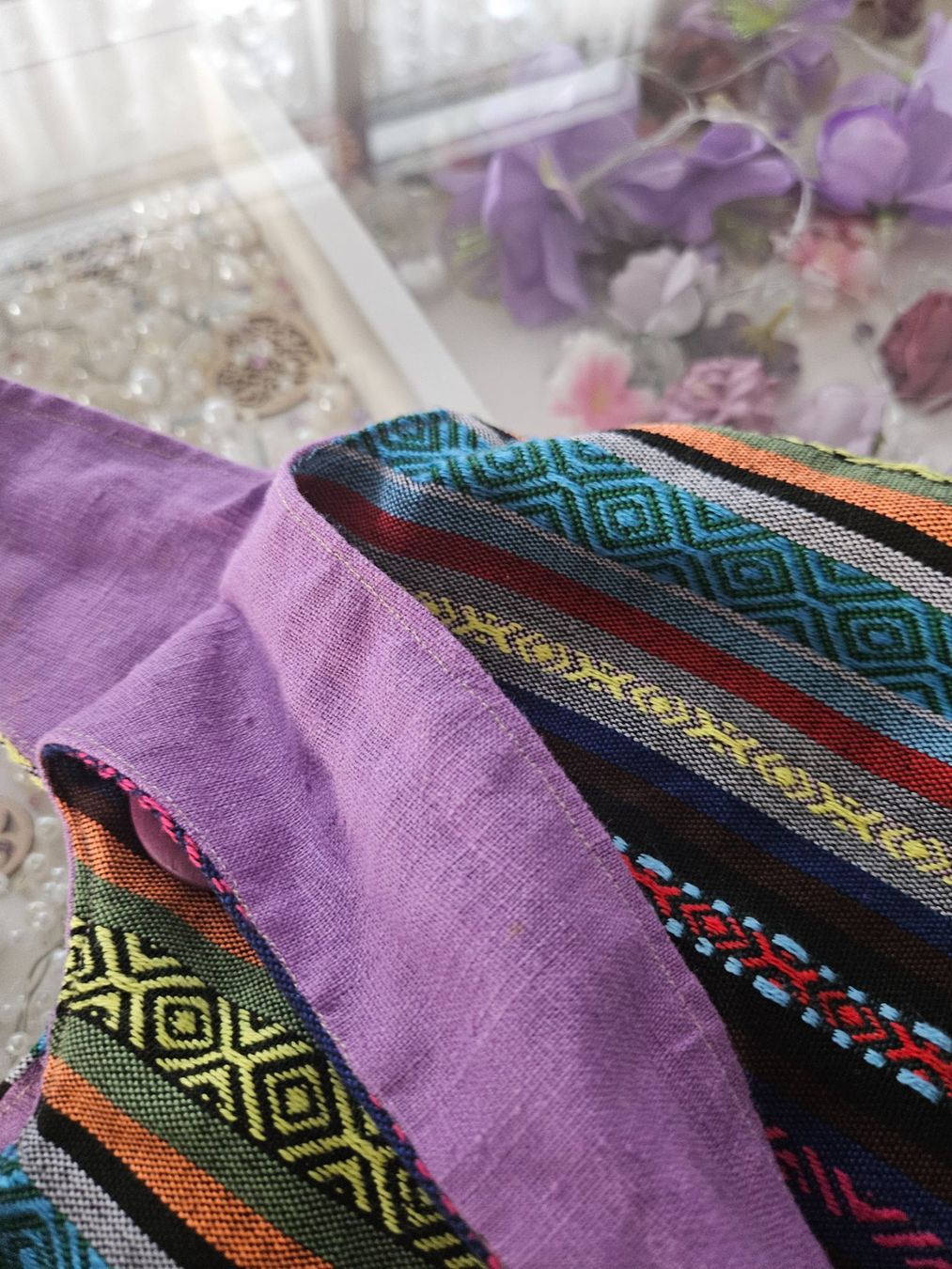 Borse & Zaini: Handgemachte kinder Stofftasche bunt gemustert – Usato da Unterägeri venduto da Sleepbear 3